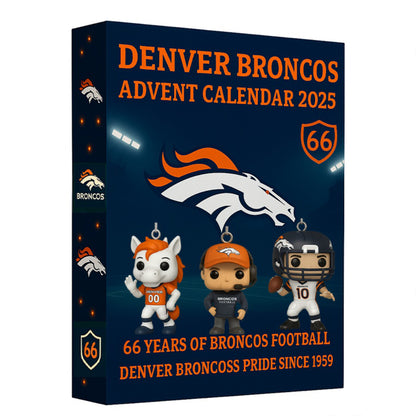 NFL DEN Team Advent Calendar Christmas V1 NAK NHM