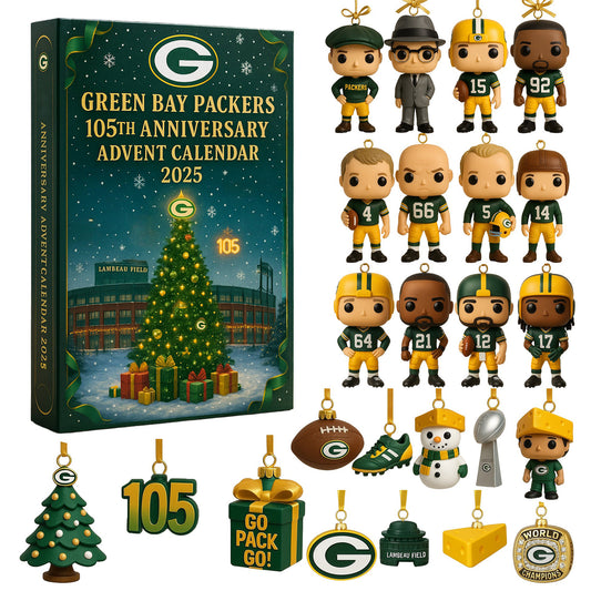 NFL GB Team Advent Calendar Christmas V1 NAK NHM