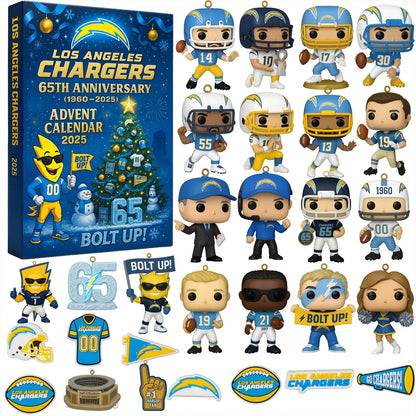 NFL LAC Team Advent Calendar Christmas V1 NAK NHM