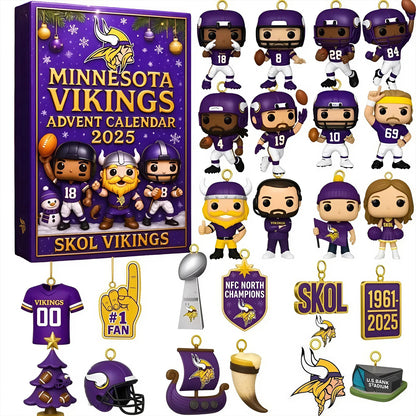NFL MIN Team Advent Calendar Christmas V1 NAK NHM