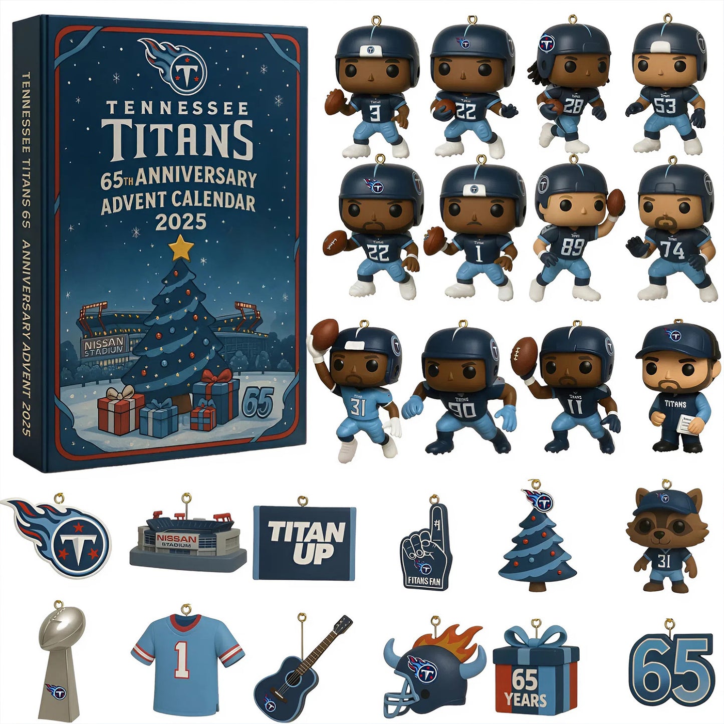 NFL TEN Team Advent Calendar Christmas V1 NAK NHM