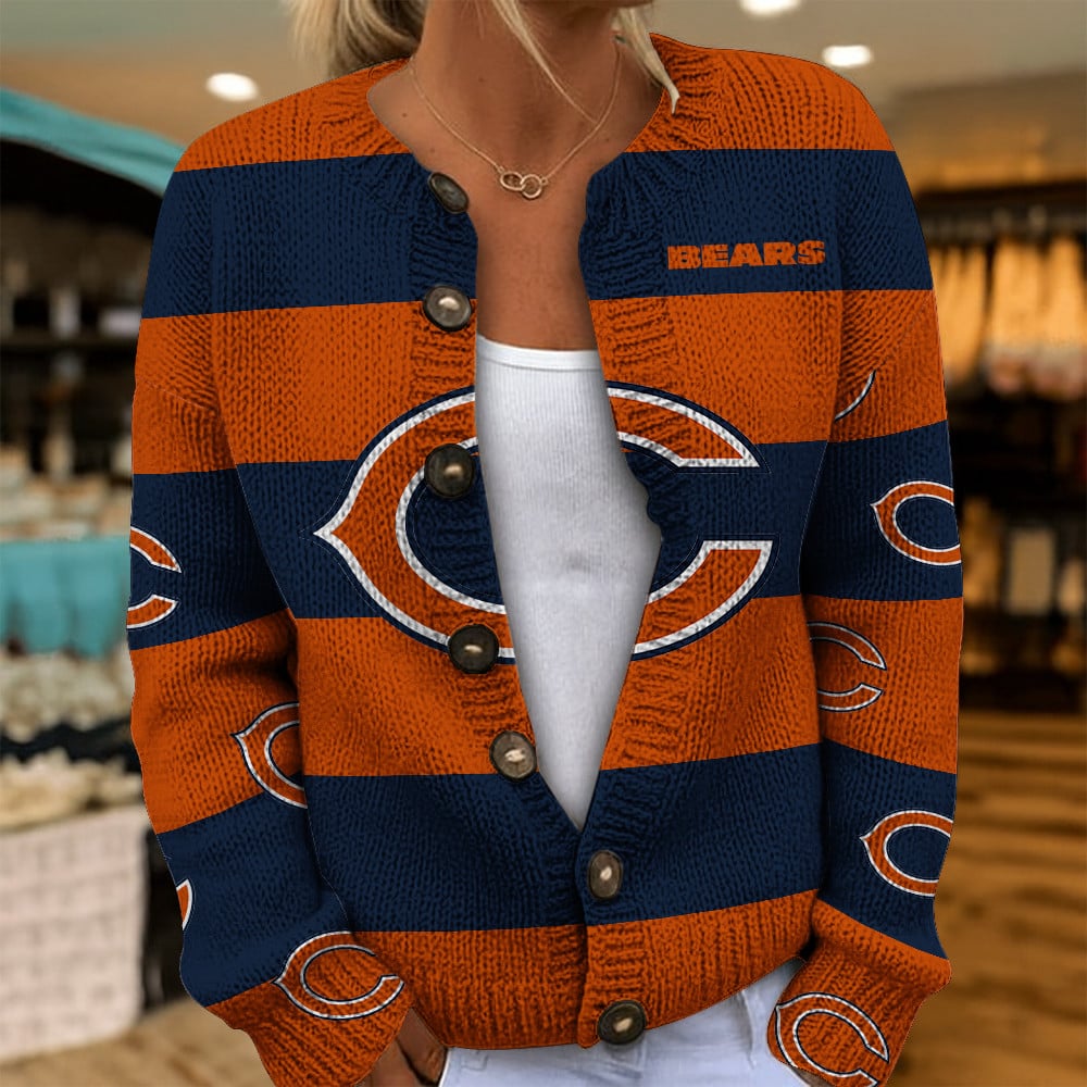 NFL x CHI Women's Cardigan Sweater HLP