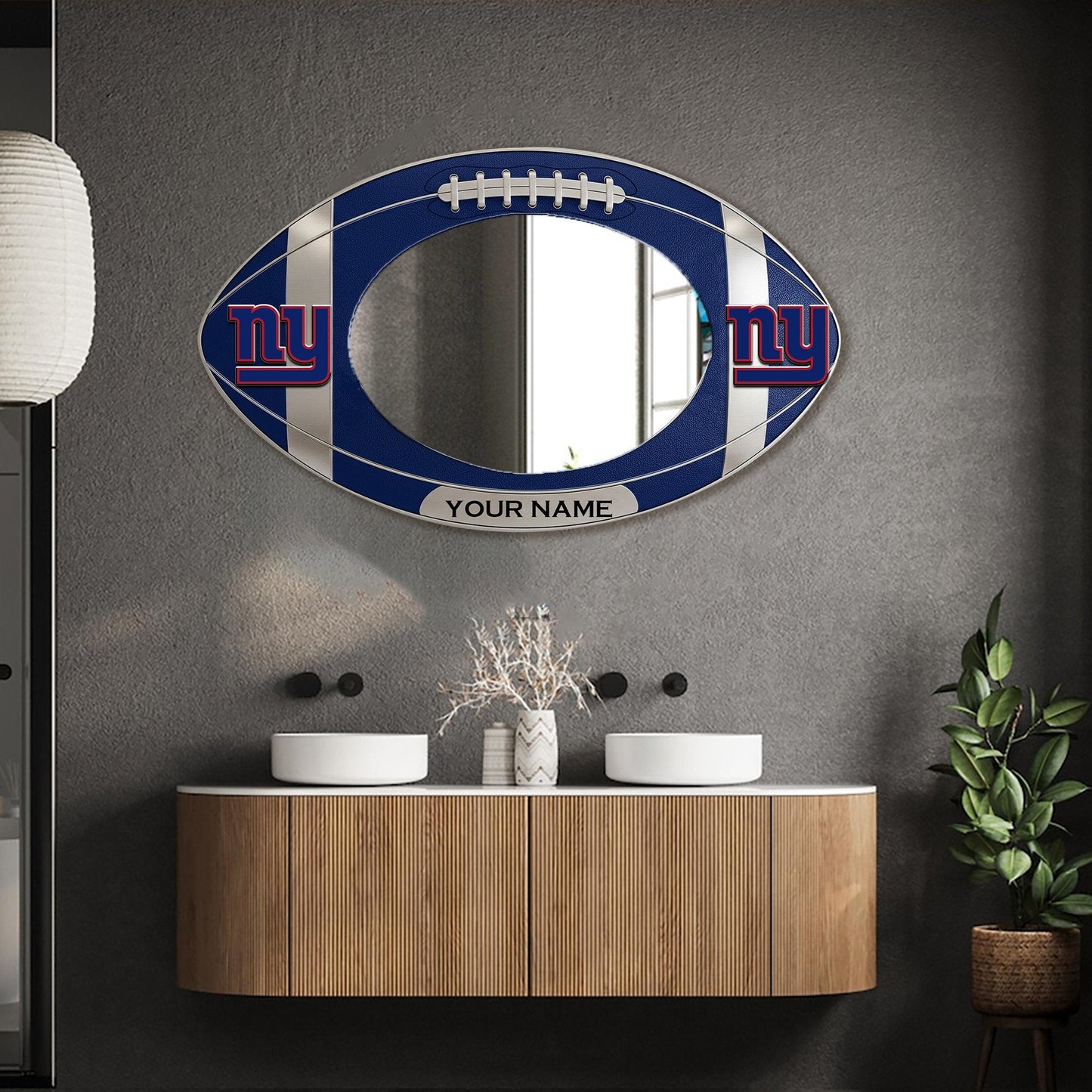 NYG Custom NFL Wall Mirror Decor For Fan DDT CTND