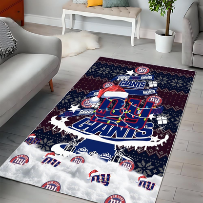 NYG NFL Chrismas Carpet Rug DDT NTL