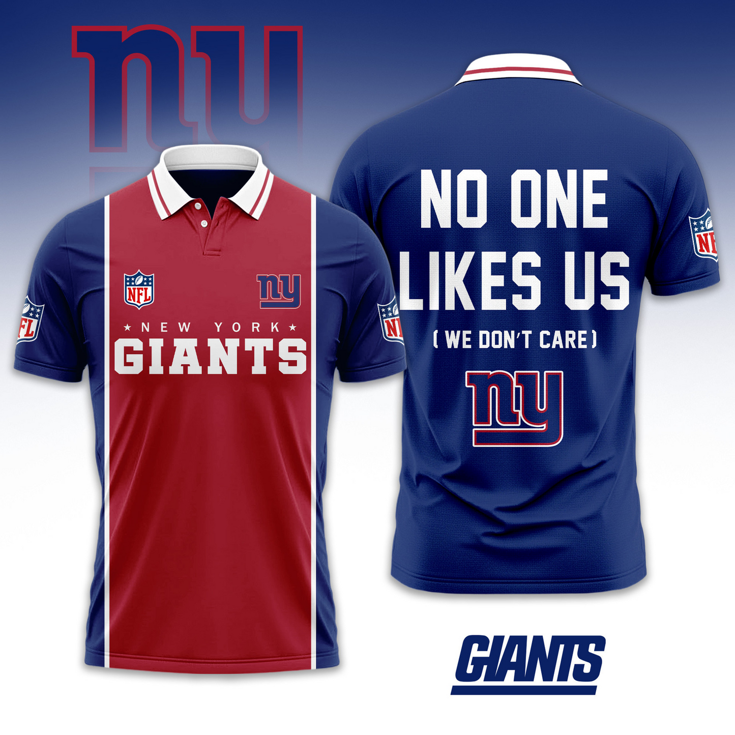 NYG NFL No One Like Us Polo Shirt DDT HLPHUONG