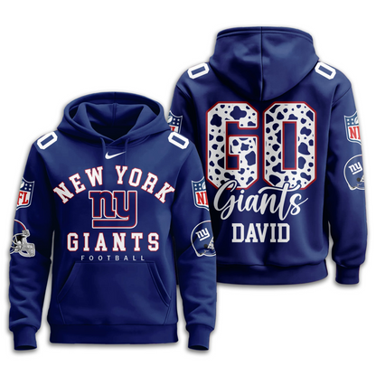 NYG Premium NFL Custom Game Day Hoodie DDT NTL