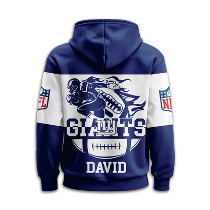 NYG Premium NFL Touchdown Spirit Personalized Hoodie DDT CTND