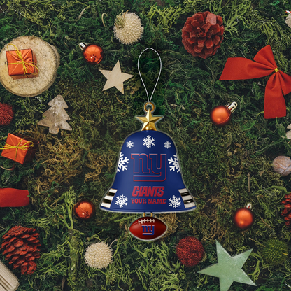 NYG x NFL Christmas Bell Ornament Custom Any Name DatND DVT