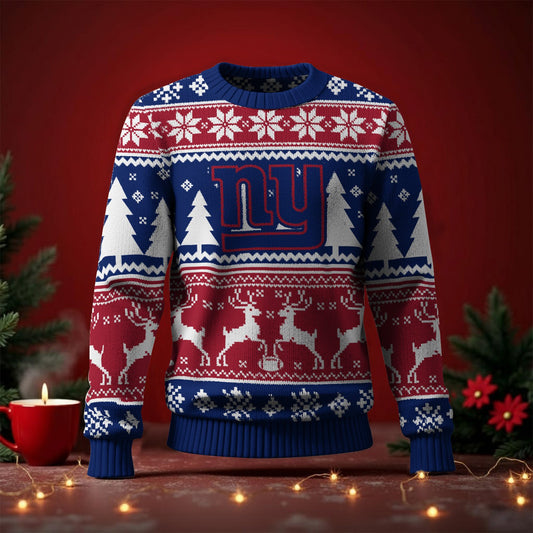 NYG x NFL Premium Ugly Christmas Sweater DatND DVT