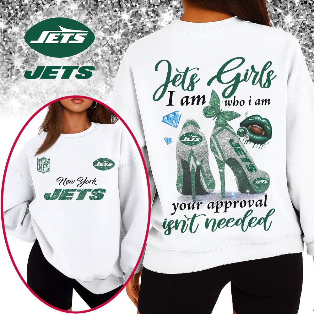 NYJ Premium NFL I Am Who I Am Glitter 3D Apparel DDT 211025 NTL