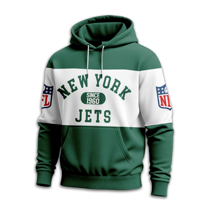 NYJ Premium NFL Touchdown Spirit Personalized Hoodie DDT CTND