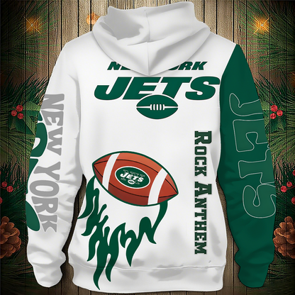 NYJ Premium NFL V2 3D Graphic Hoodie DDT NTL