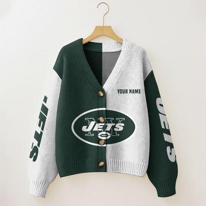 NYJ Premium NFL Women Cardigan DDT HLPHUONG