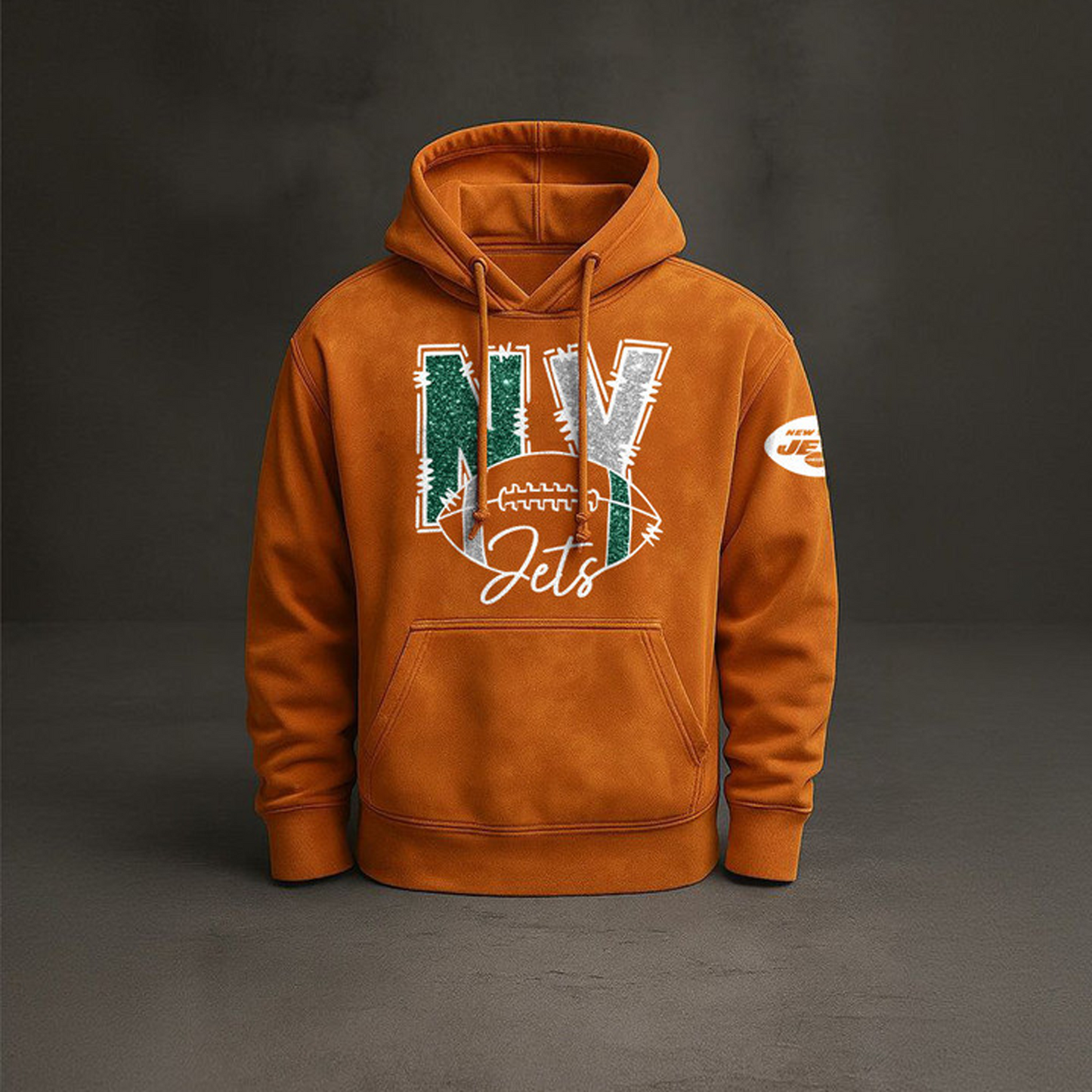 NYJ x NFL Embossed Hoodie DatND THUONGNH