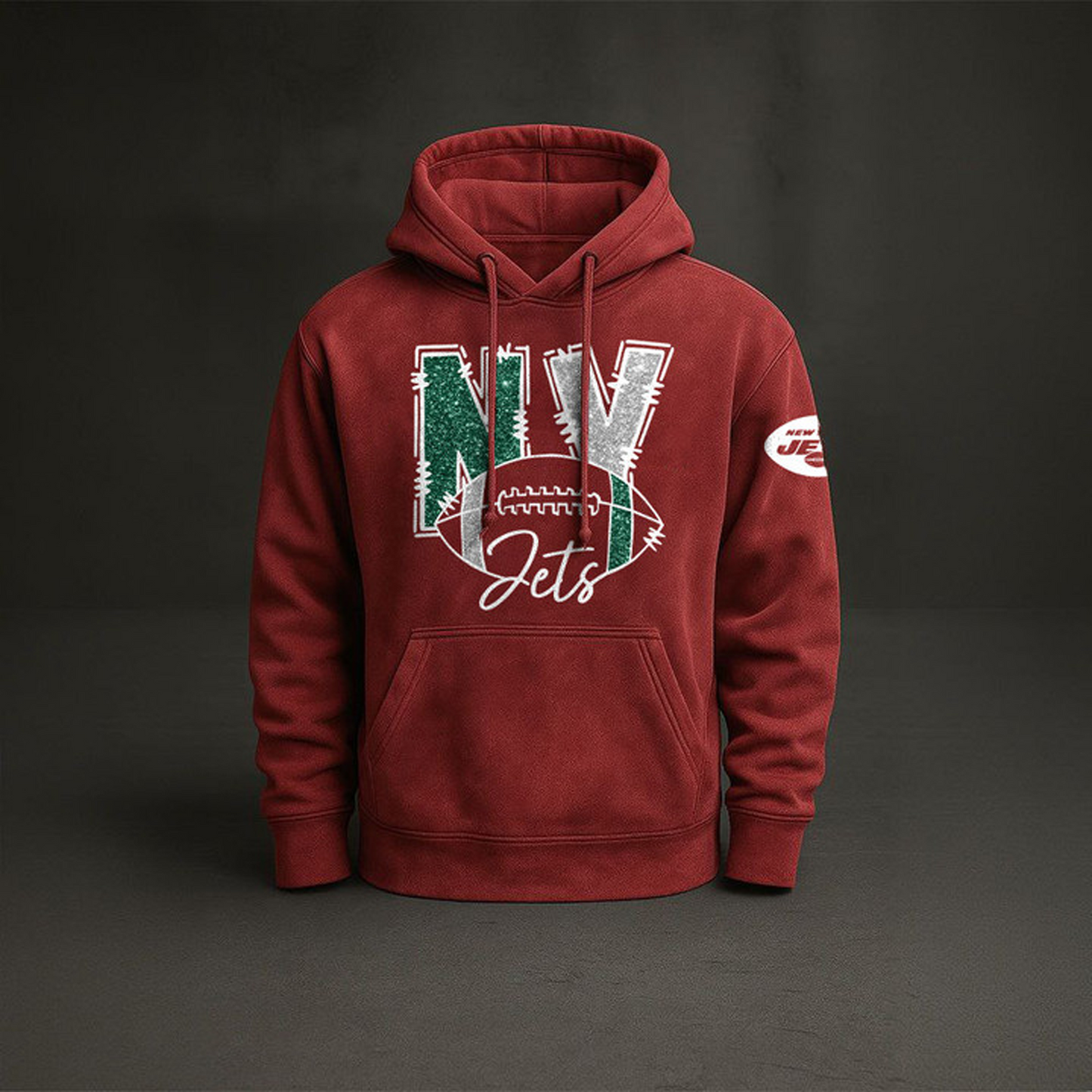NYJ x NFL Embossed Hoodie DatND THUONGNH