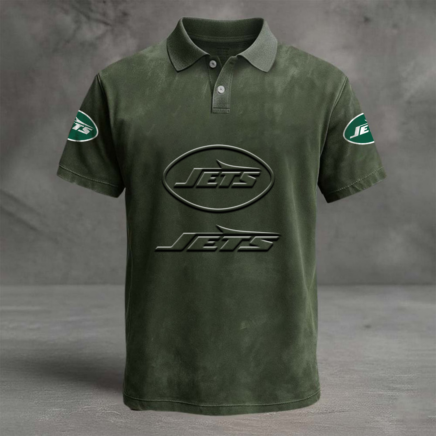 NYJ x NFL Embossed Polo Shirt DATND TANTD
