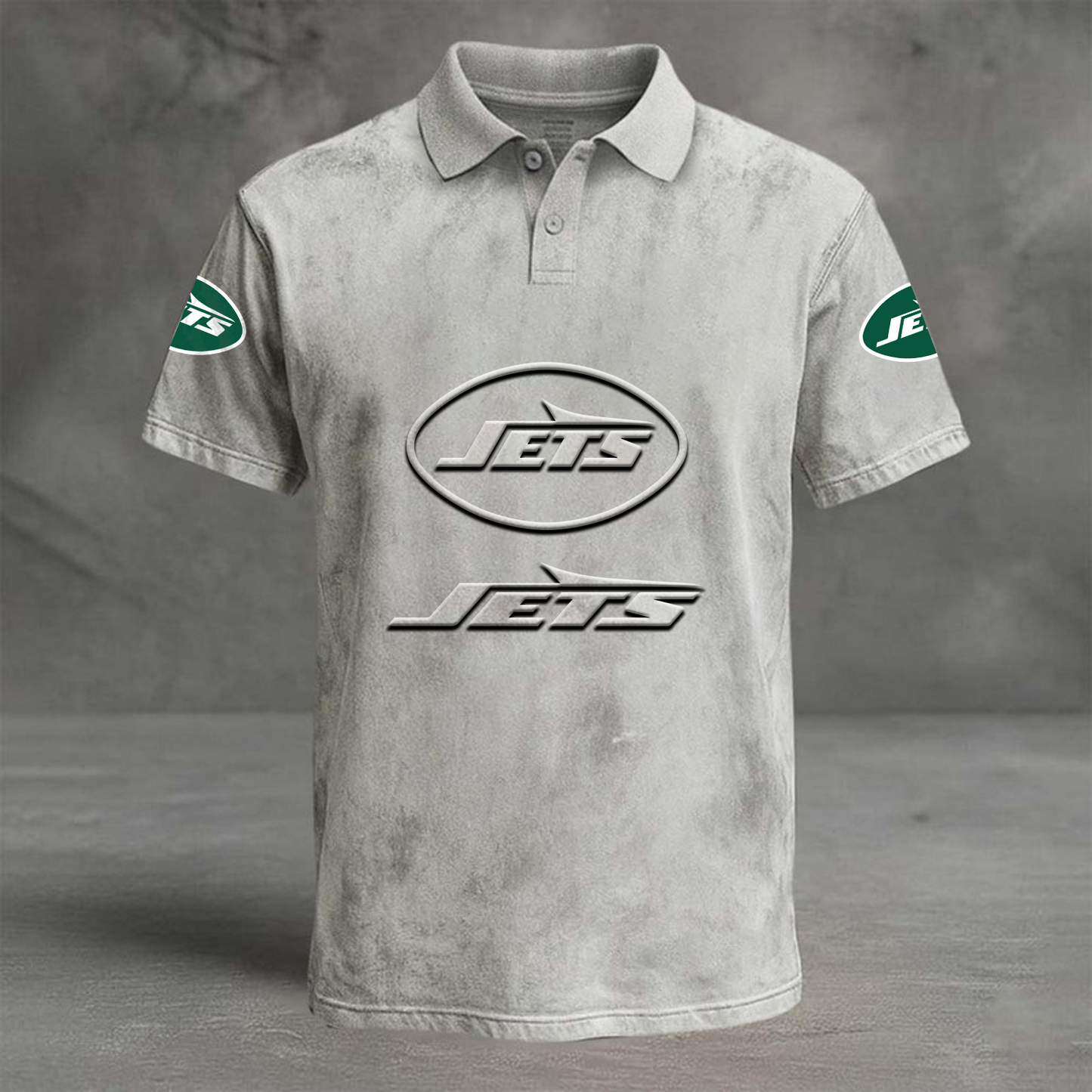 NYJ x NFL Embossed Polo Shirt DATND TANTD