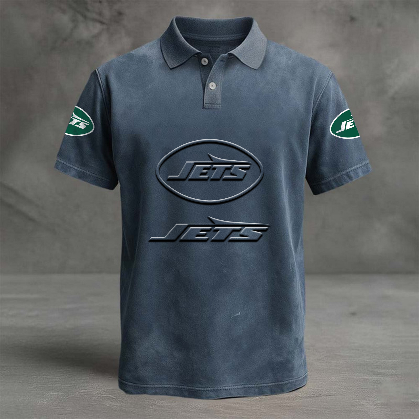 NYJ x NFL Embossed Polo Shirt DATND TANTD