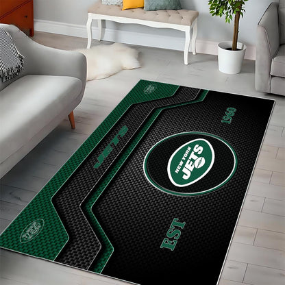 NYJ x NFL Modern Sports Living Room Rug DatND DVT