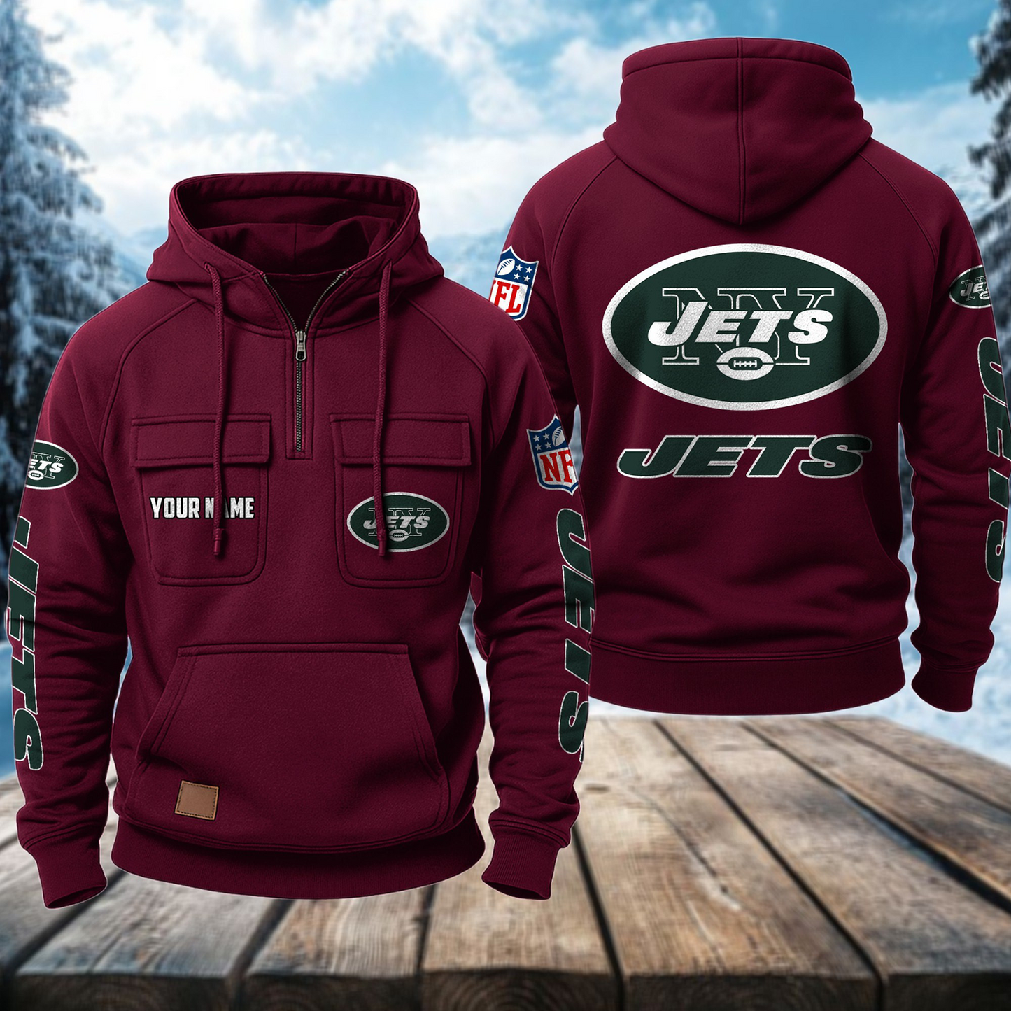 NYJ x NFL Premium Hoodie DATND TANTD