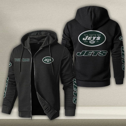 NYJ x NFL Quilted Zip Hoodie DatND DVT
