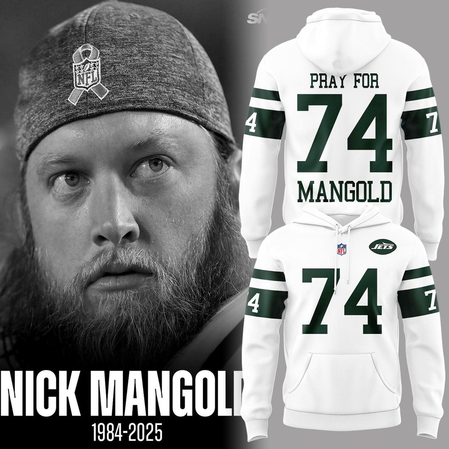 NYJ x NFL Limited Editon “Pray for MANGOLD” shirt V1 2710 DatND DVT