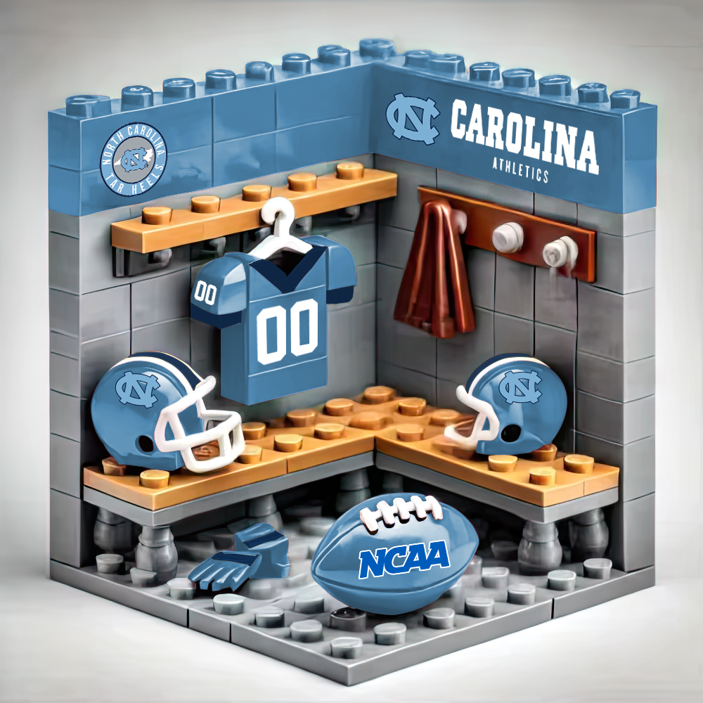 Ver.2 NCAA Teams Custom Building Blocks Creative Peripheral Gift Model Toy Mini Changing Room DDT CTND