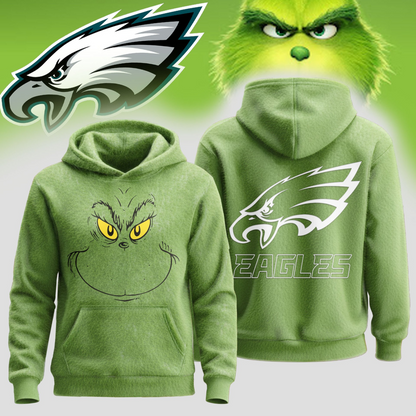 PE Premium NFL Grinch Christmas Hoodie DDT CTND