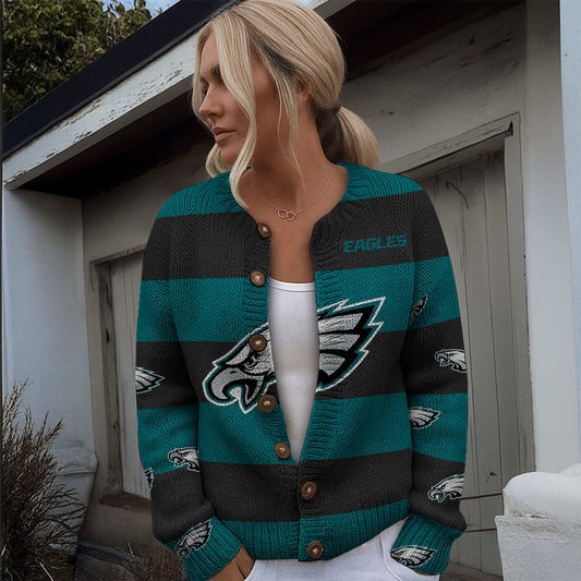 PHI x NFL Women's Cardigan Sweater DATND TANTD