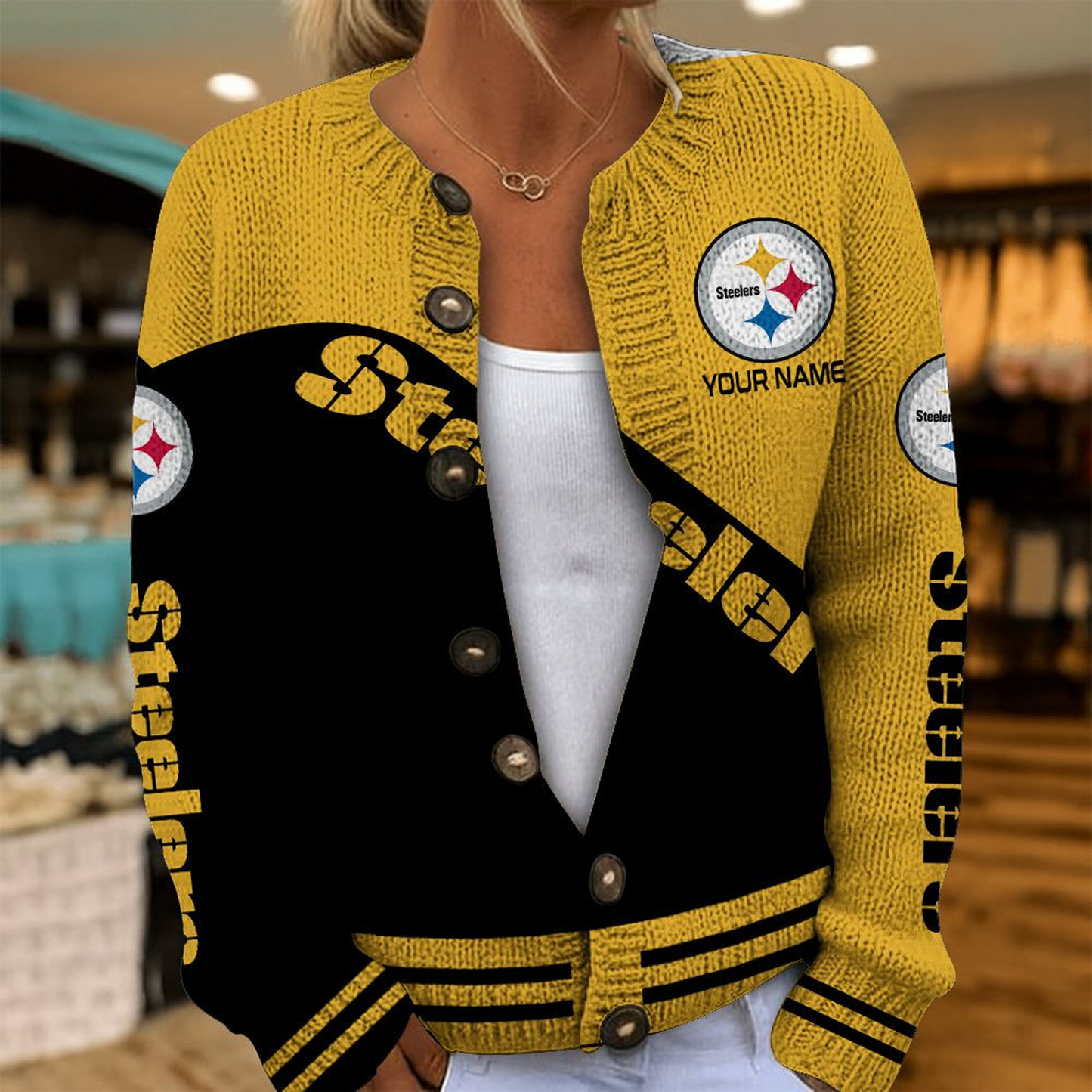 PIT x NFL Knitted Cardigan DATND TANTD