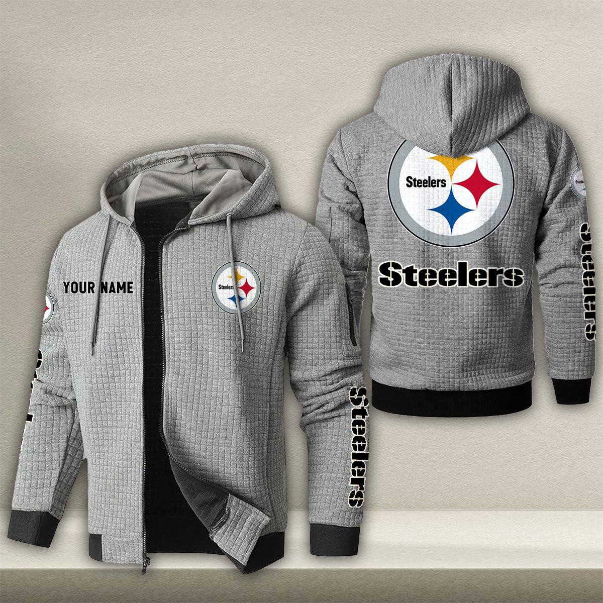 PIT x NFL Quilted Zip Hoodie DatND DVT