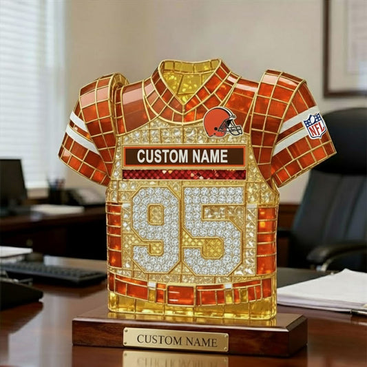 PREMIUM CRYLIC BLOCK NFL X CLE NDT NHM