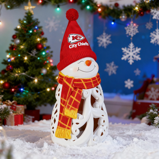 PREMIUM NFL X  KCC LED Christmas Snowman Decorative Lights 2510 NDT