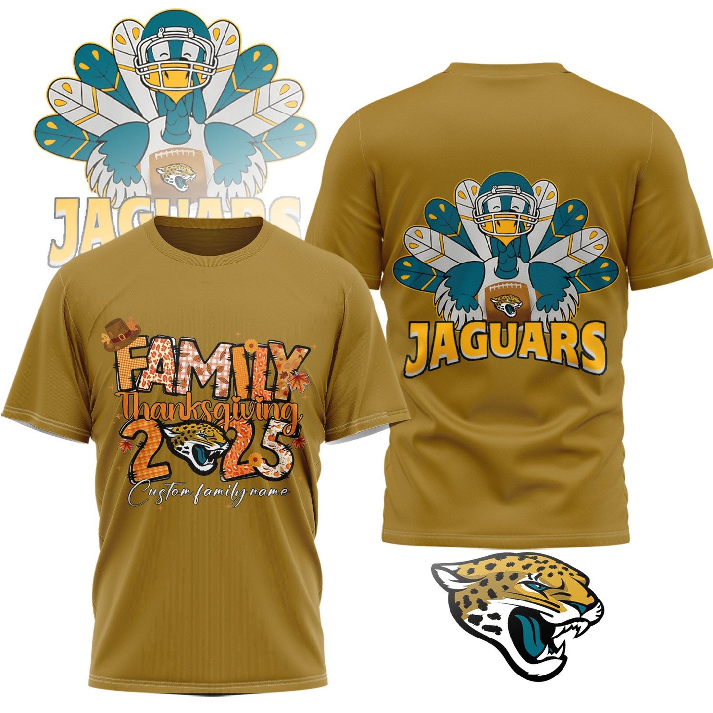 PREMIUM NFL x JAG Thanksgiving 3D Shirt NDT NHM