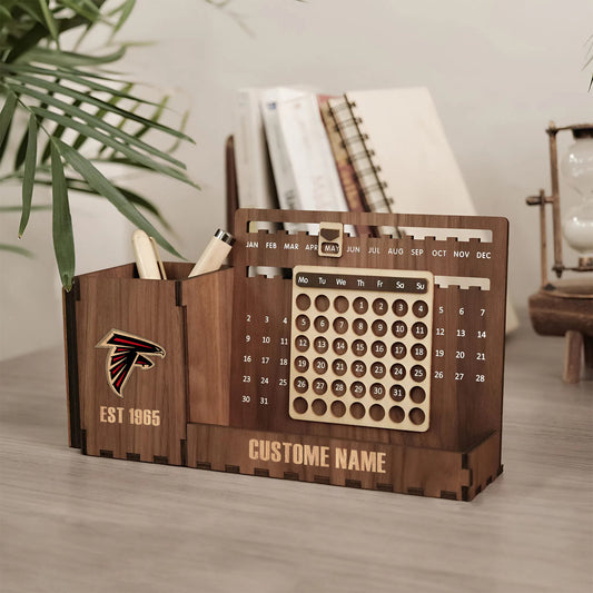 PREMIUM PERPETUAl DESK CALENDAR 2026 X ATL GIFT FOR FAN NDT NHM
