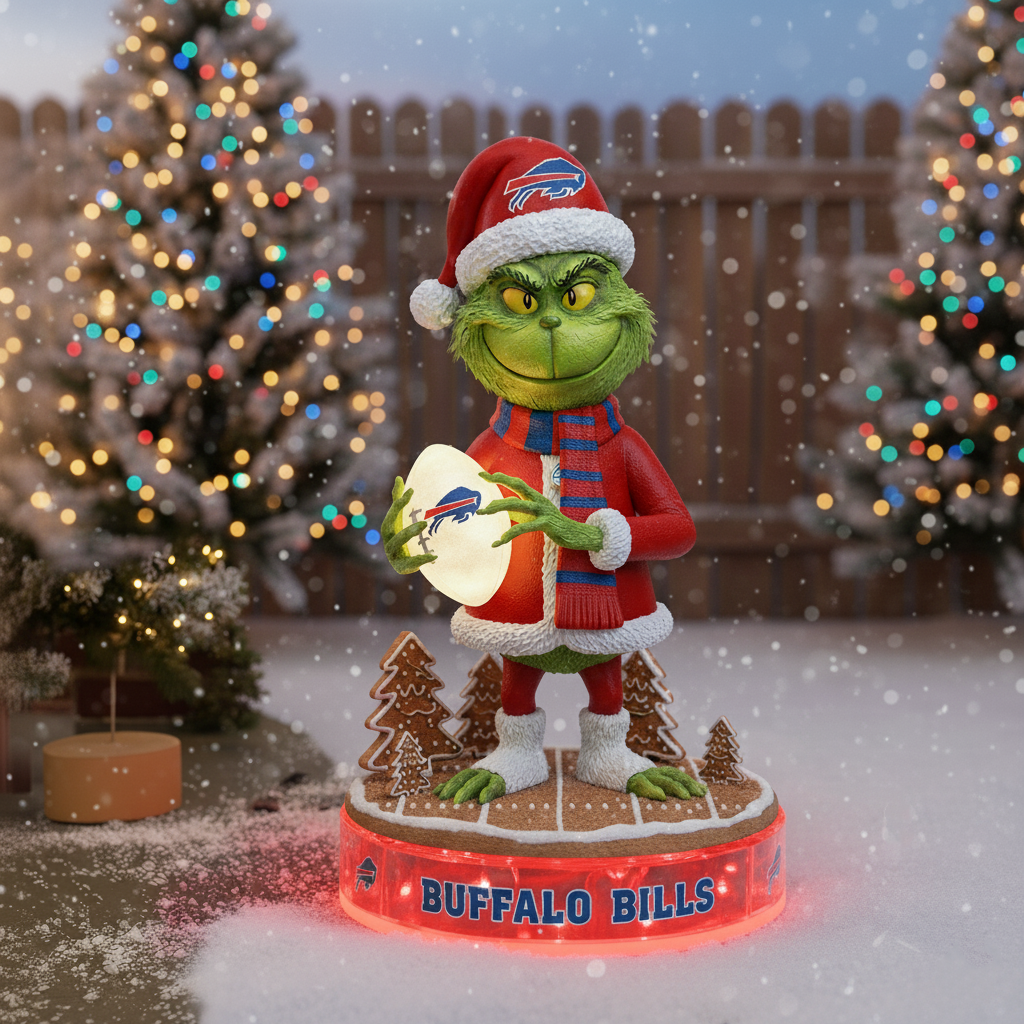 PREMIUM Whoville X BUF Holiday Spirit Collectible Grinch Statue led light NDT NHM