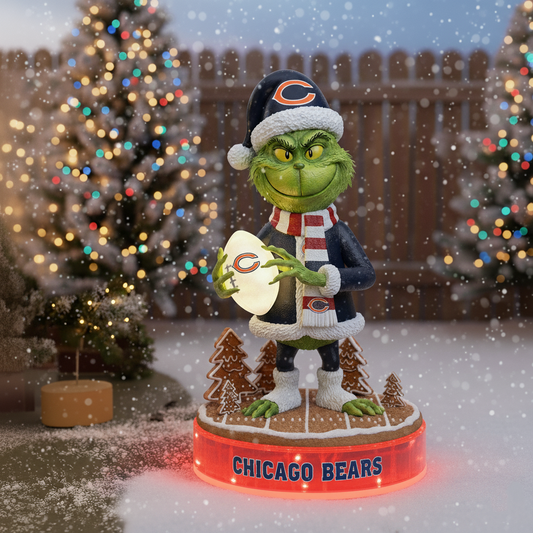 PREMIUM Whoville X CHI Holiday Spirit Collectible Grinch Statue NDT NHM led light