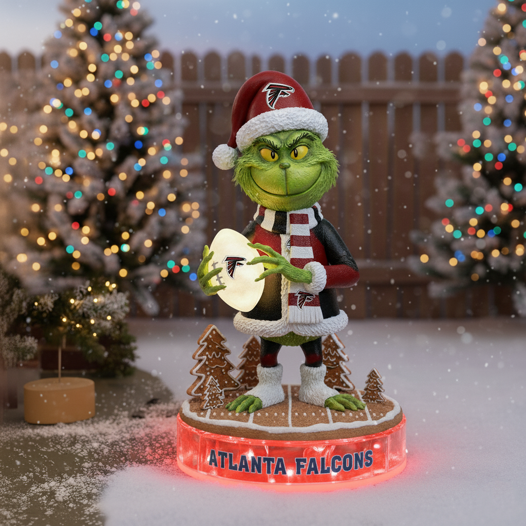 PREMIUM Whoville X FAL Holiday Spirit Collectible Grinch Statue LED light NDT NHM