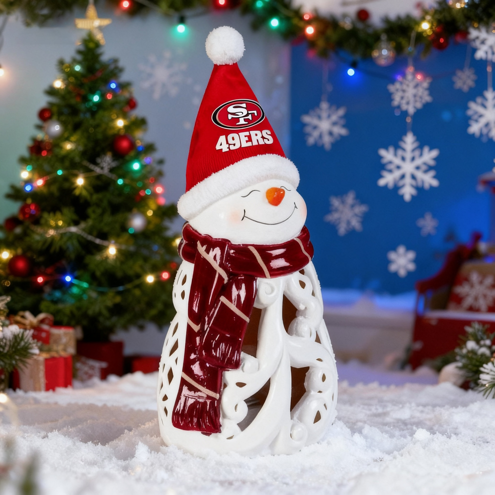 PREMIUM NFL X SF49 LED Christmas Snowman Decorative Lights 2510 NDT