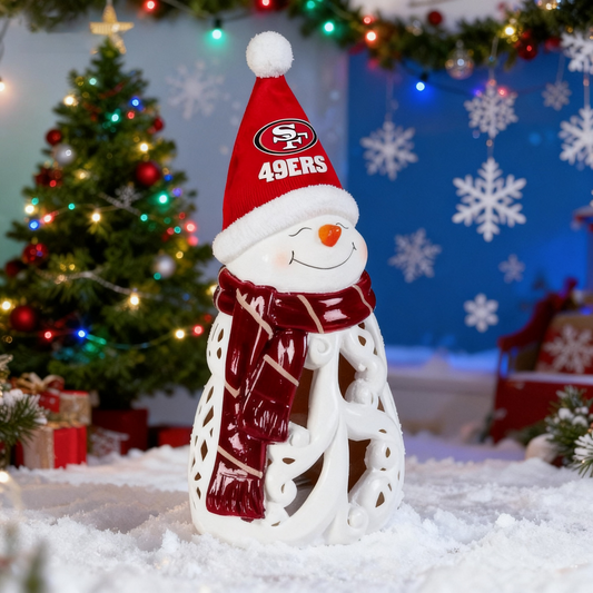 PREMIUM NFL X SF49 LED Christmas Snowman Decorative Lights 2510 NDT