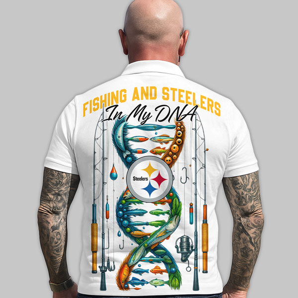 PS Premium NFL Fishing In My DNA Polo Shirt DDT CTND