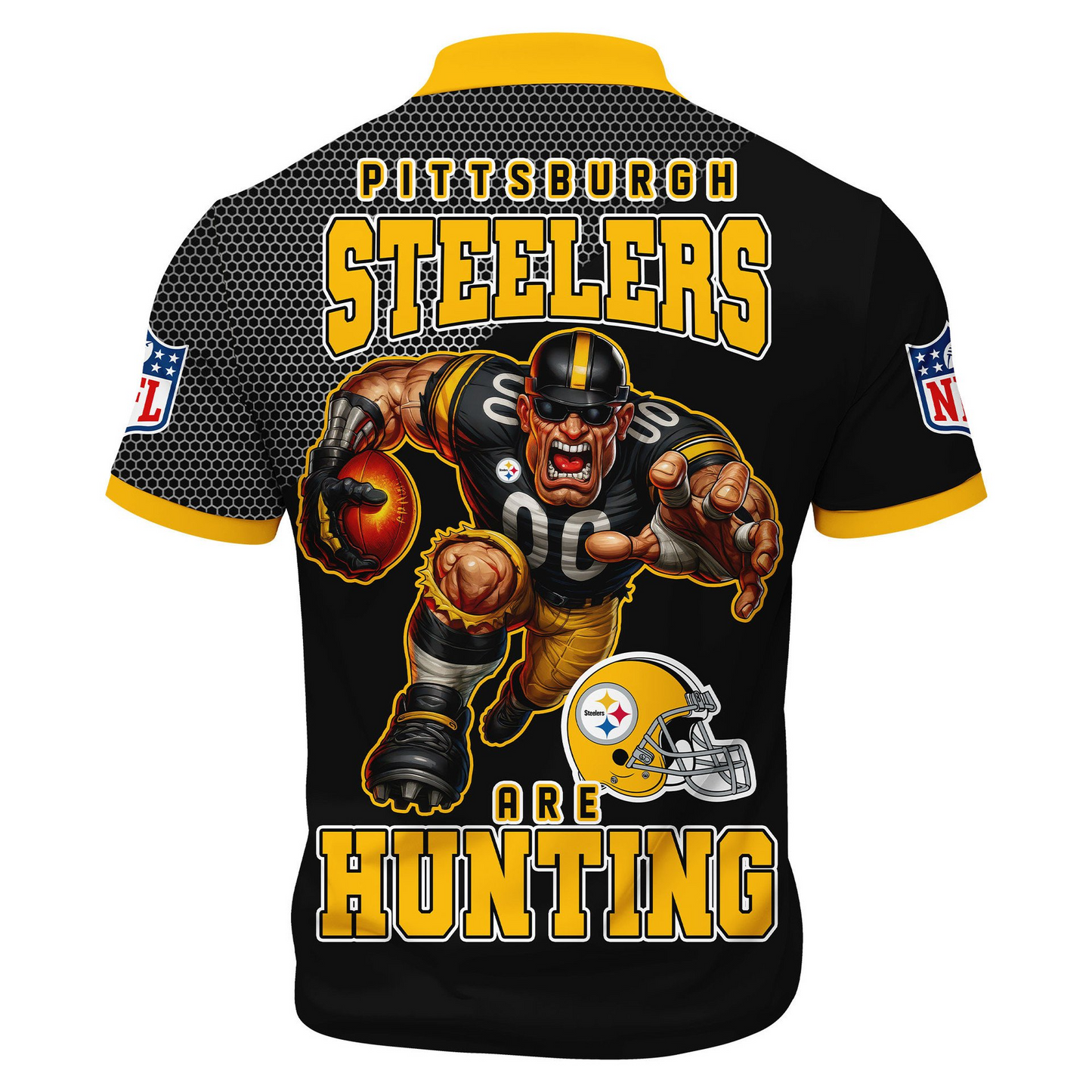 PS Premium NFL Game Day Polo With Zipper Shirt DDT NTL