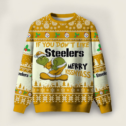 PS Premium NFL Merry Kissmyass Ugly Sweater DDT CTND
