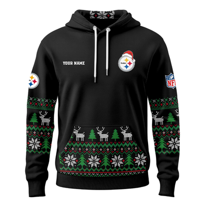 PS Premium NFL Personalized Papa Claus Hoodie DDT CTND