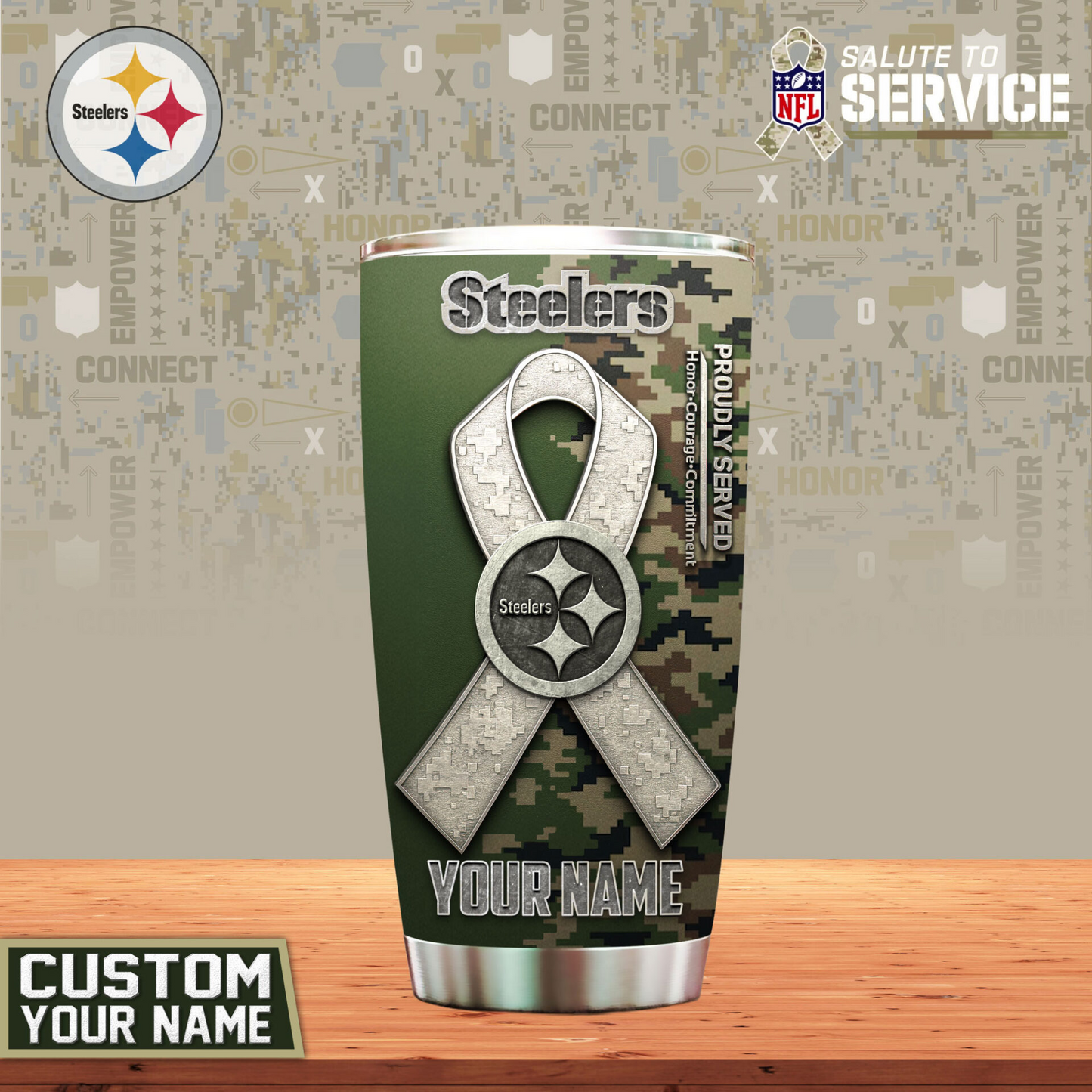PS Premium NFL Proudly Served Tumbler DDT NTL