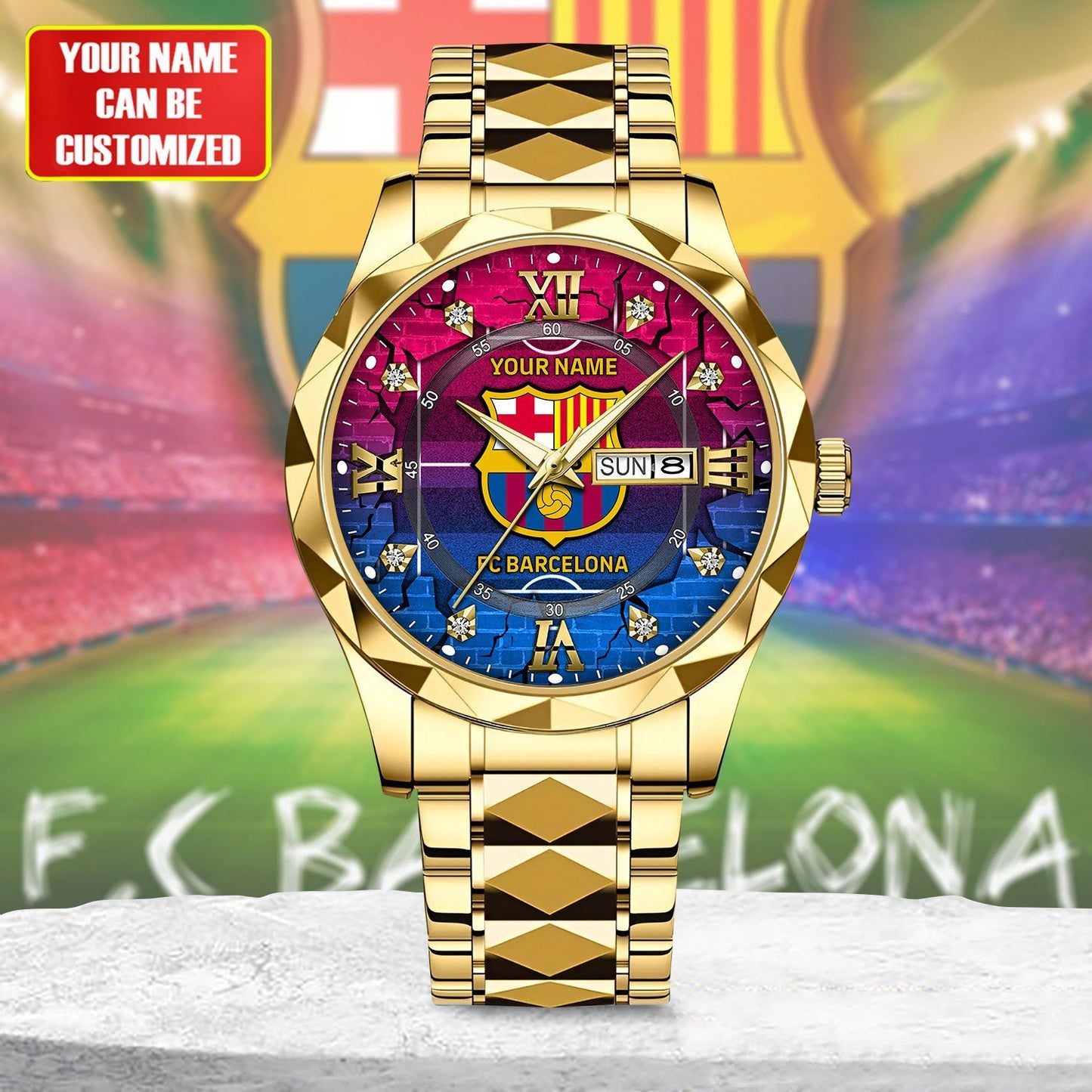 Personalized FCB x Alloy Luxury Quartz Watch DATND TANTD 281025
