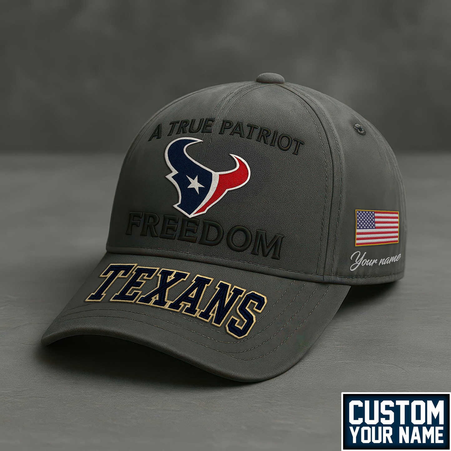 Premium HOU x NFL A True Patriot Cap TD NDT TDT