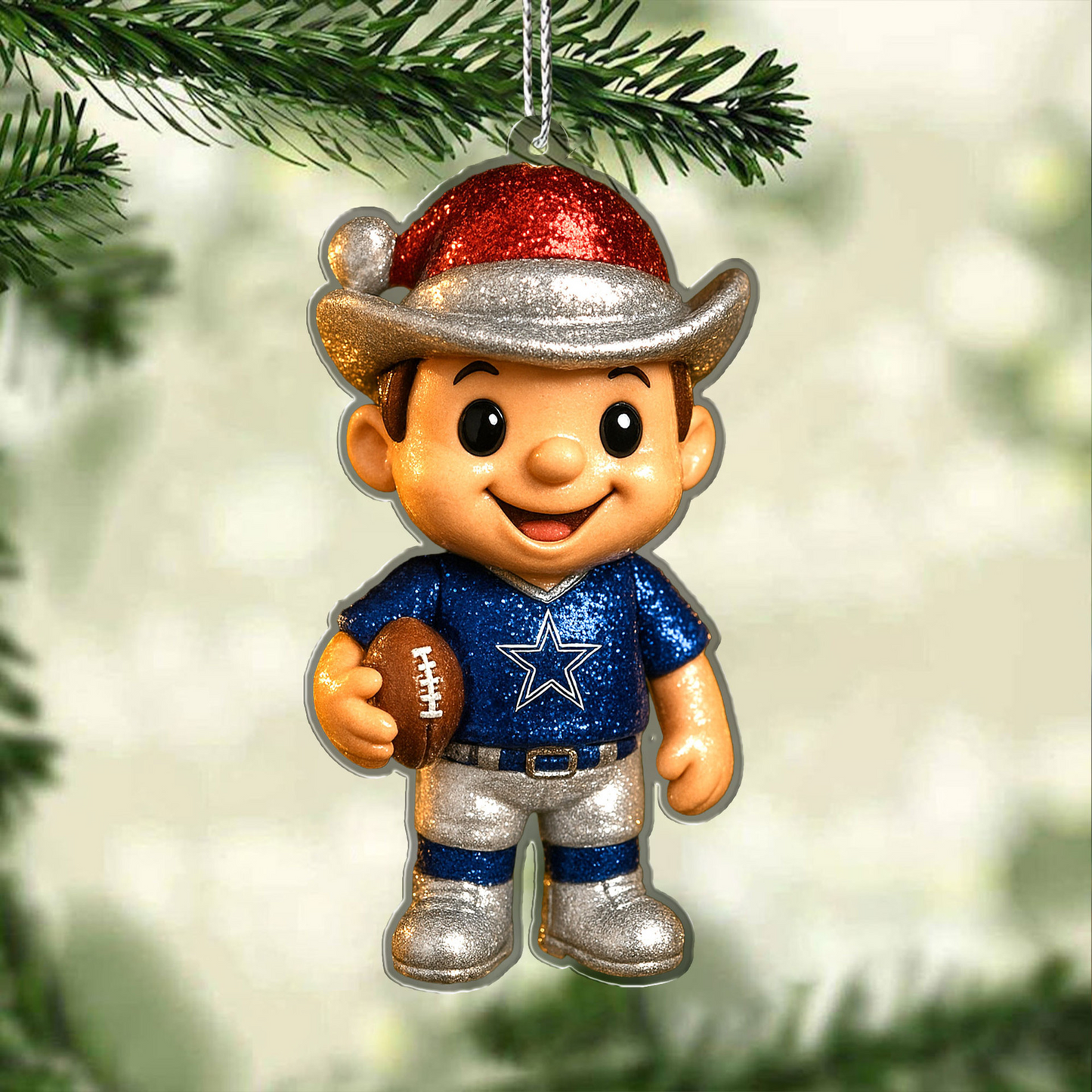 Premium NFL DAL Chrismast Ornament V4 NMD TTV