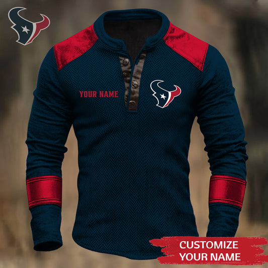 Premium NFL HOU Button Down Jacket V1 NMD NHM