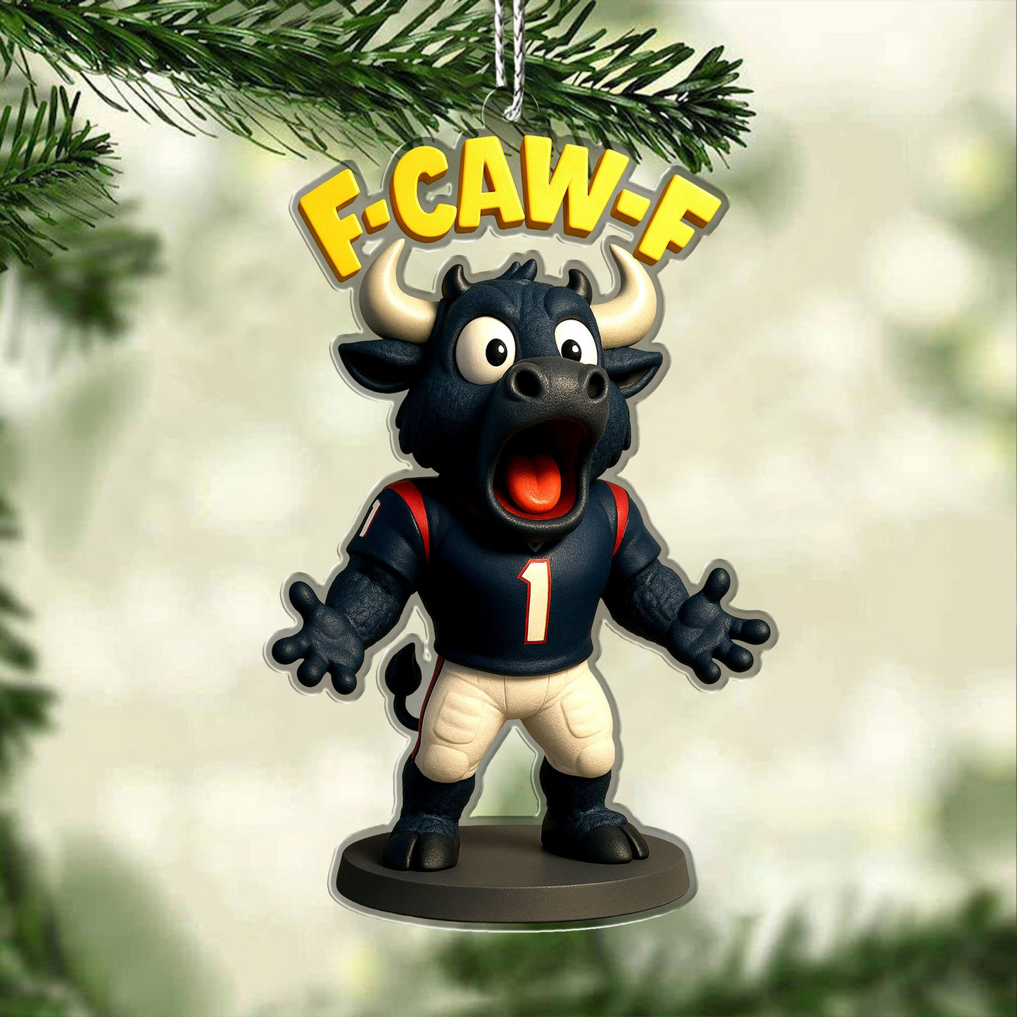 Premium NFL HOU Chrismast Ornament V4 NMD TTV